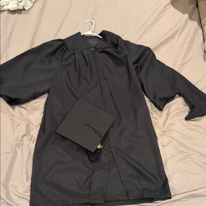 Black Graduation Gown and Cap Set